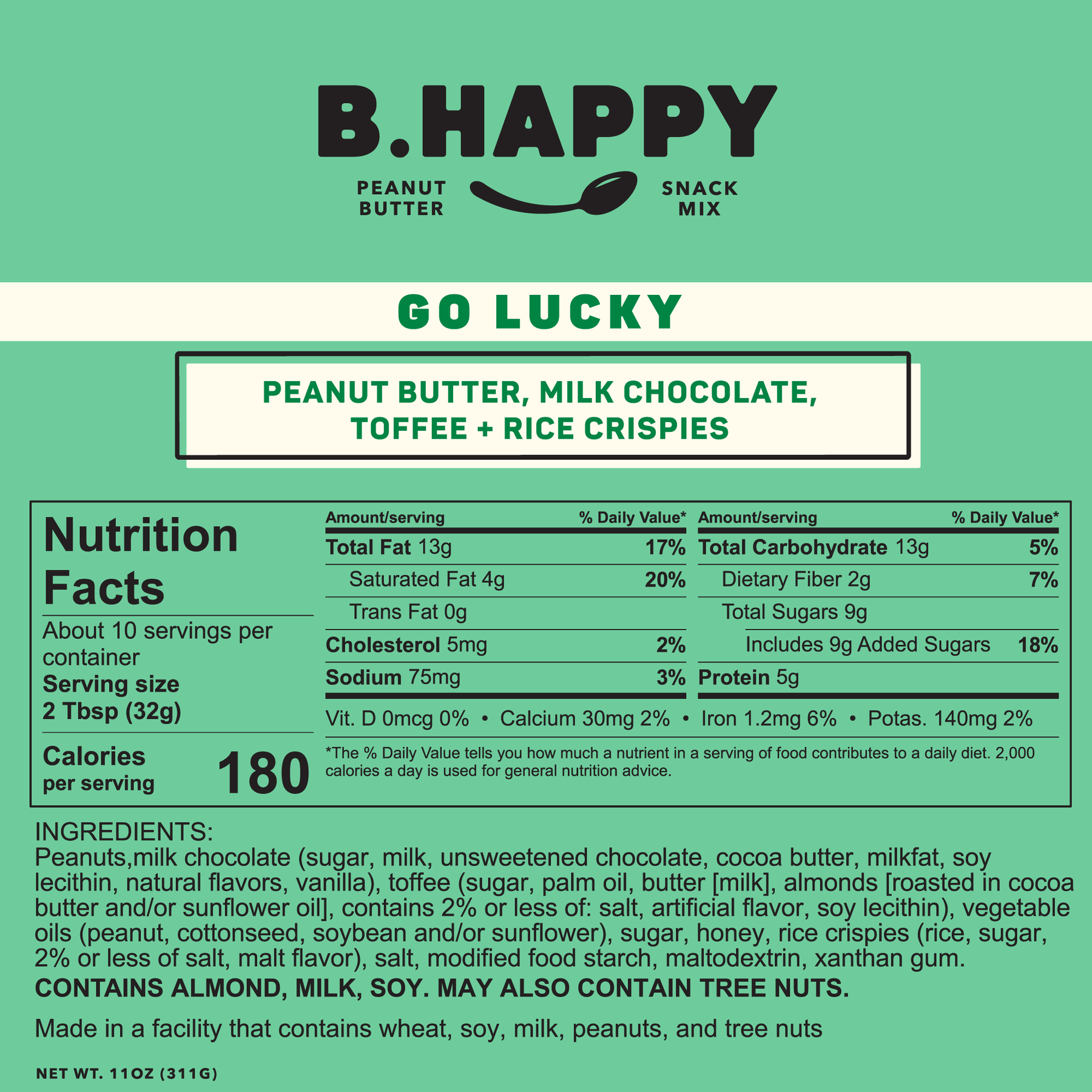 Go Lucky Milk Chocolate Toffee Peanut Butter