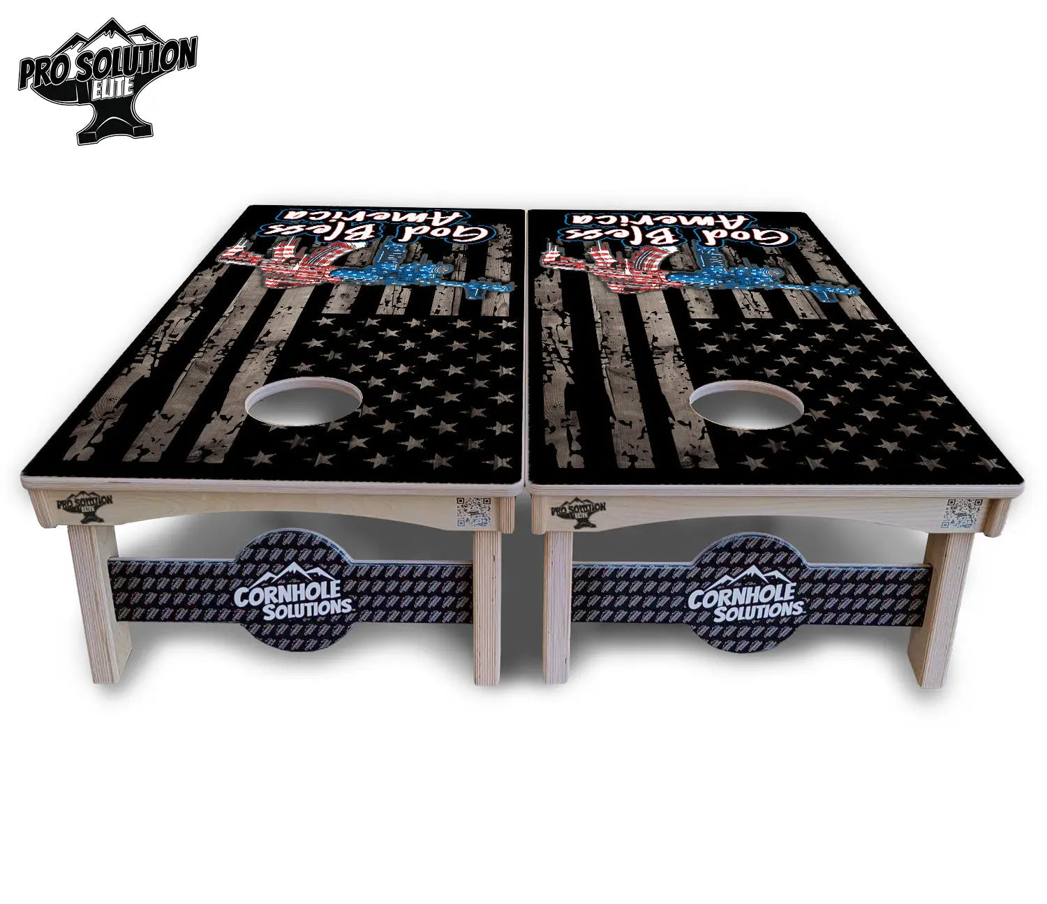 God Bless America Cornhole Boards - Pro Solution Elite Series Cornhole Solutions