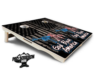 God Bless America Cornhole Boards - Pro Solution Elite Series Cornhole Solutions