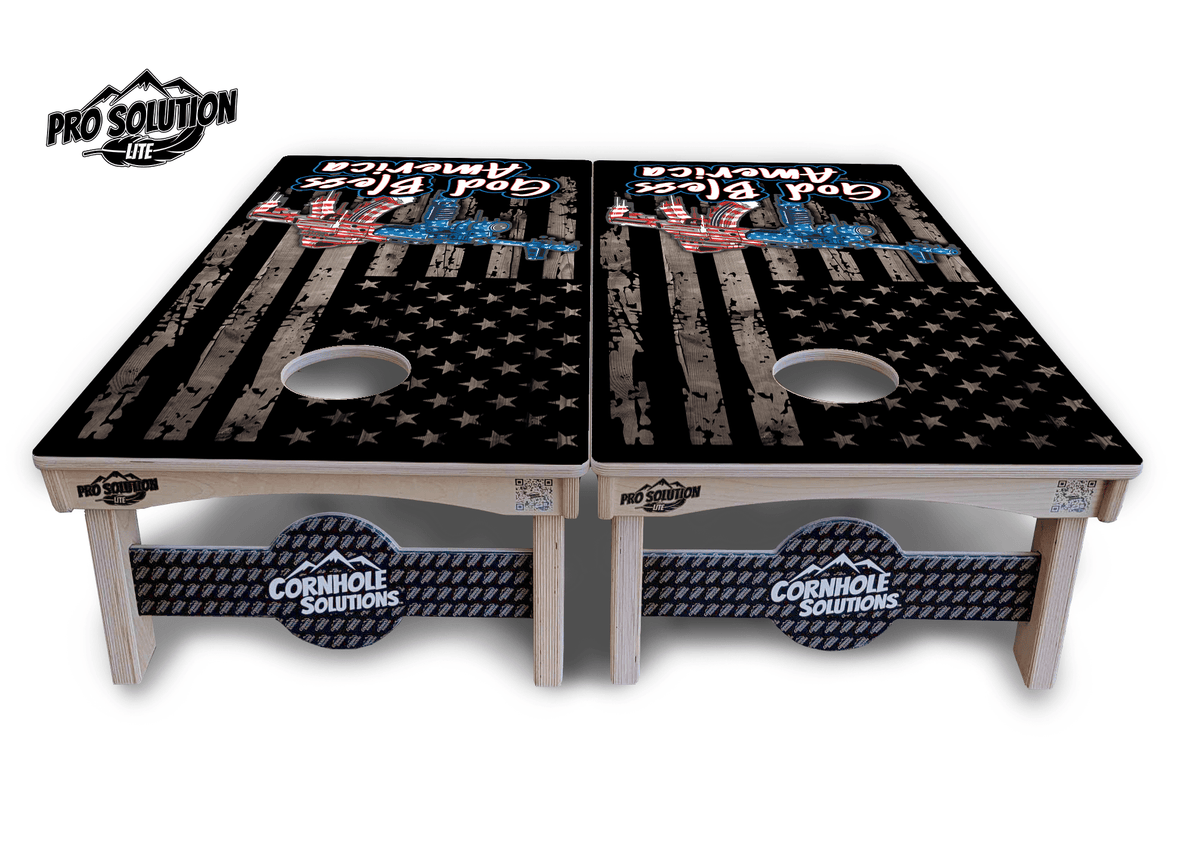 God Bless America Cornhole Boards – Pro Lite or Pro Elite