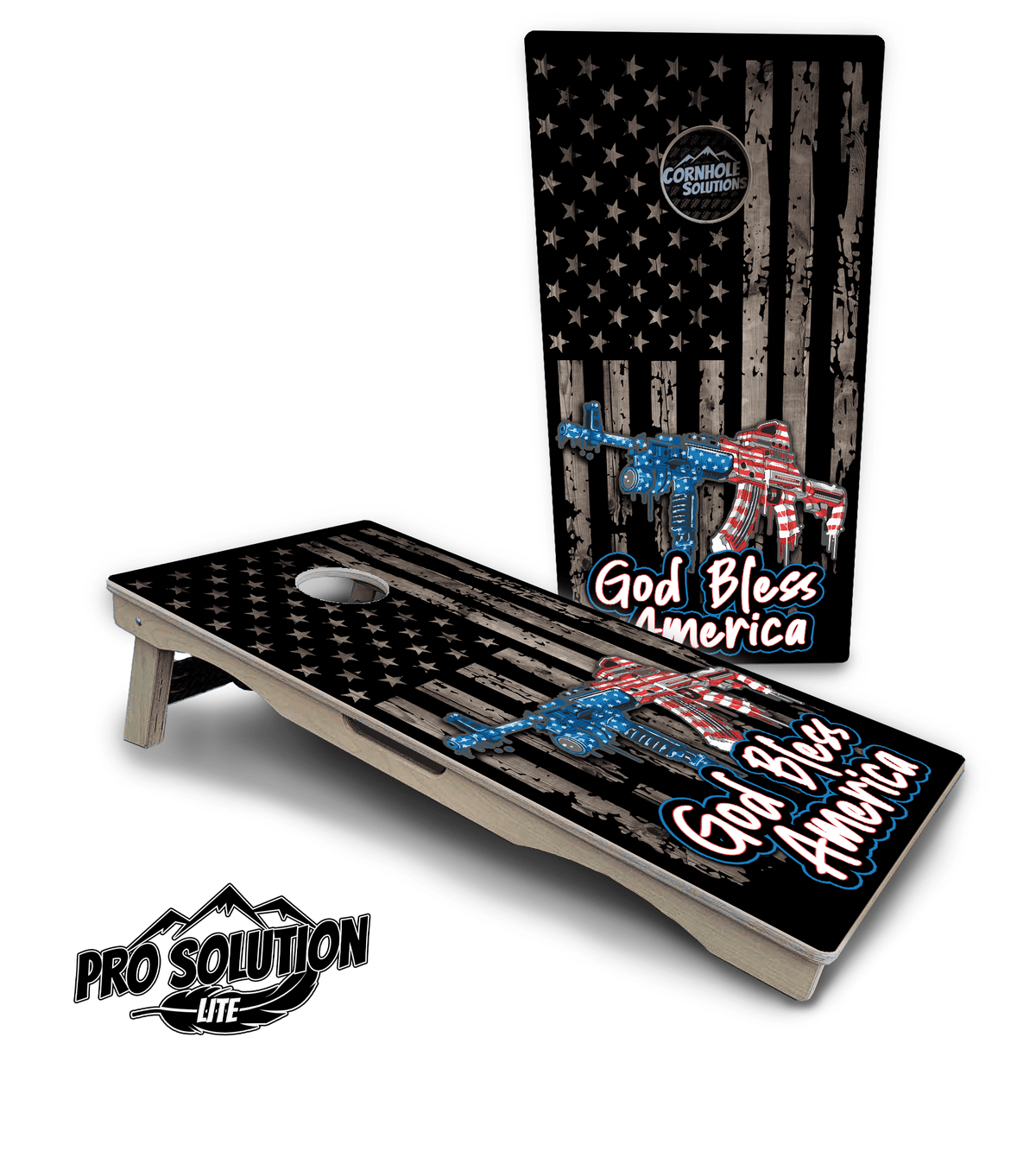 God Bless America Cornhole Boards – Pro Lite or Pro Elite