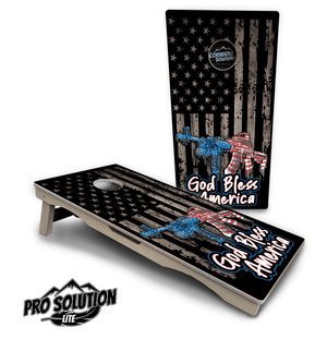 God Bless America Cornhole Boards – Pro Lite or Pro Elite