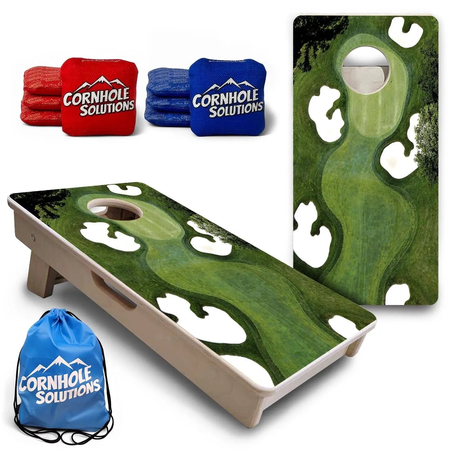 Golf Course - Mini or Vacation Size Cornhole Boards Cornhole Solutions