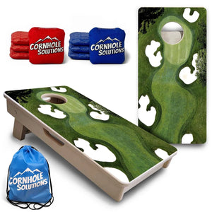 Golf Course - Mini or Vacation Size Cornhole Boards Cornhole Solutions