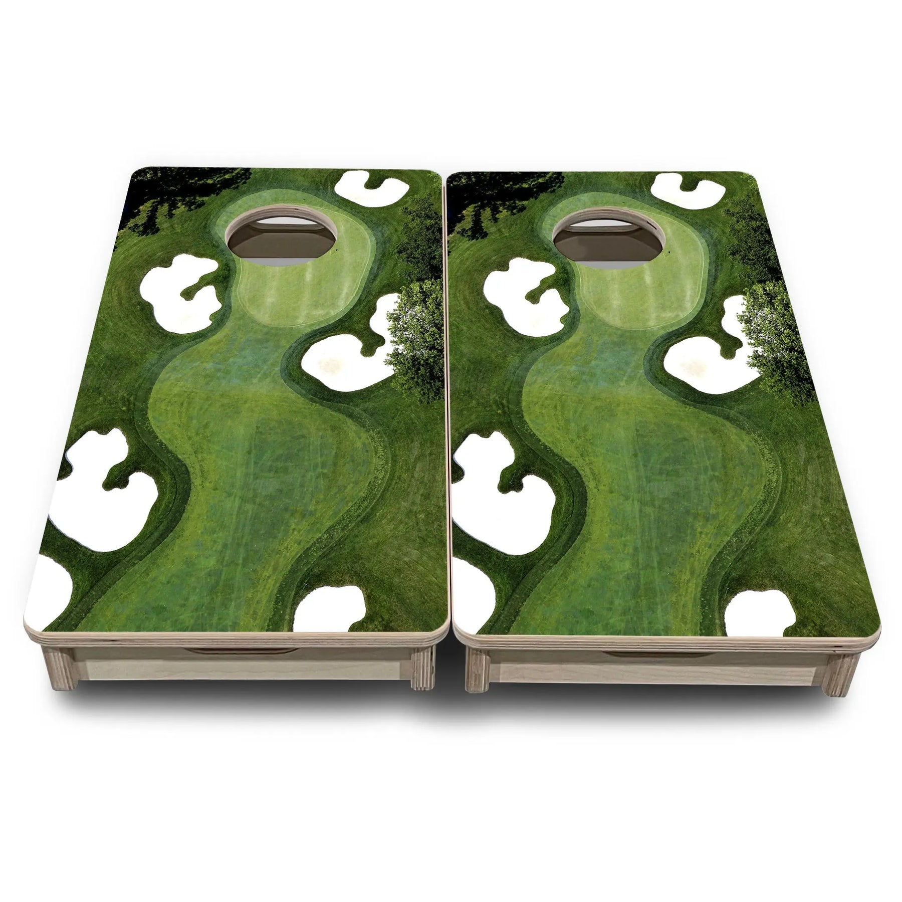 Golf Course - Mini or Vacation Size Cornhole Boards Cornhole Solutions