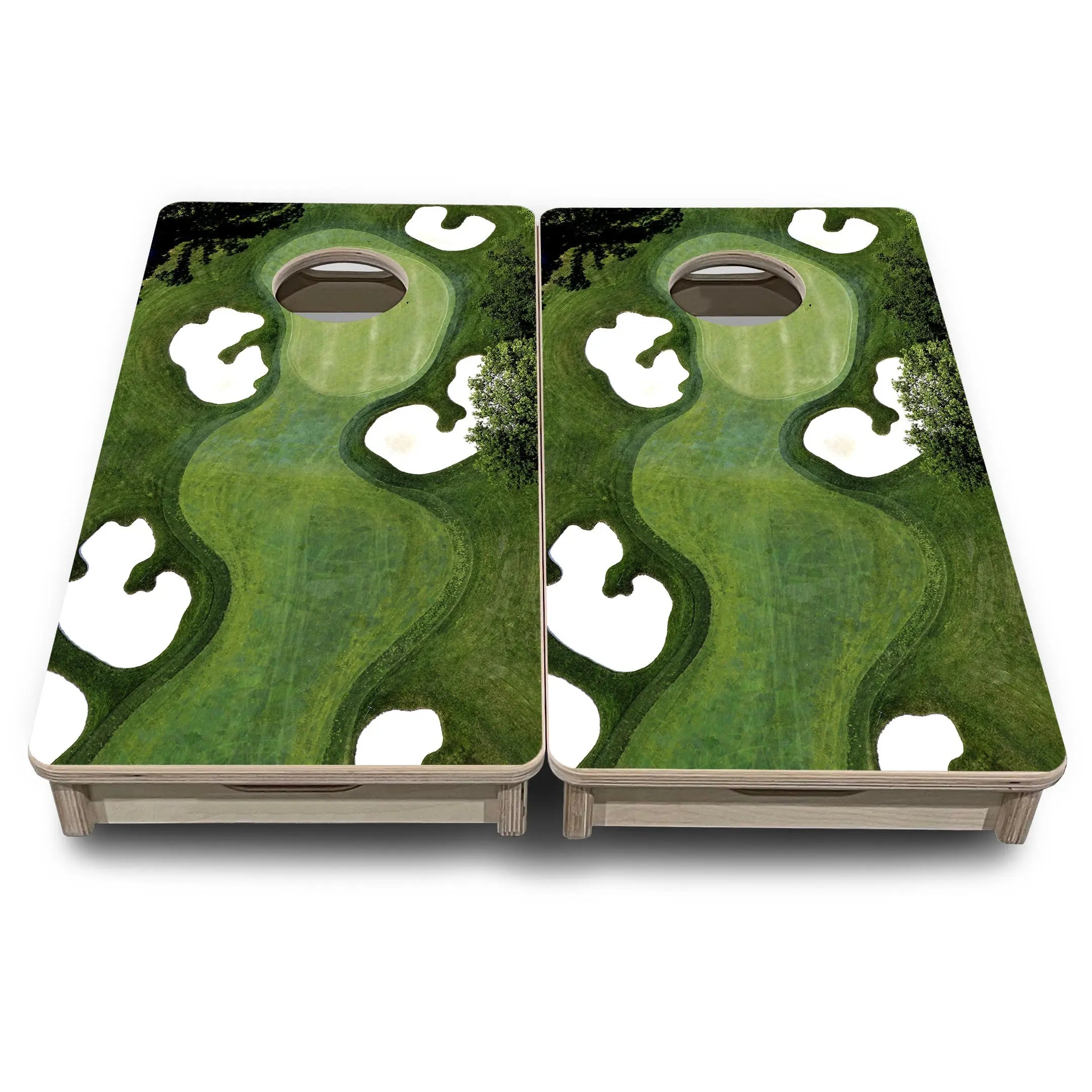 Golf Course - Mini or Vacation Size Cornhole Boards Cornhole Solutions