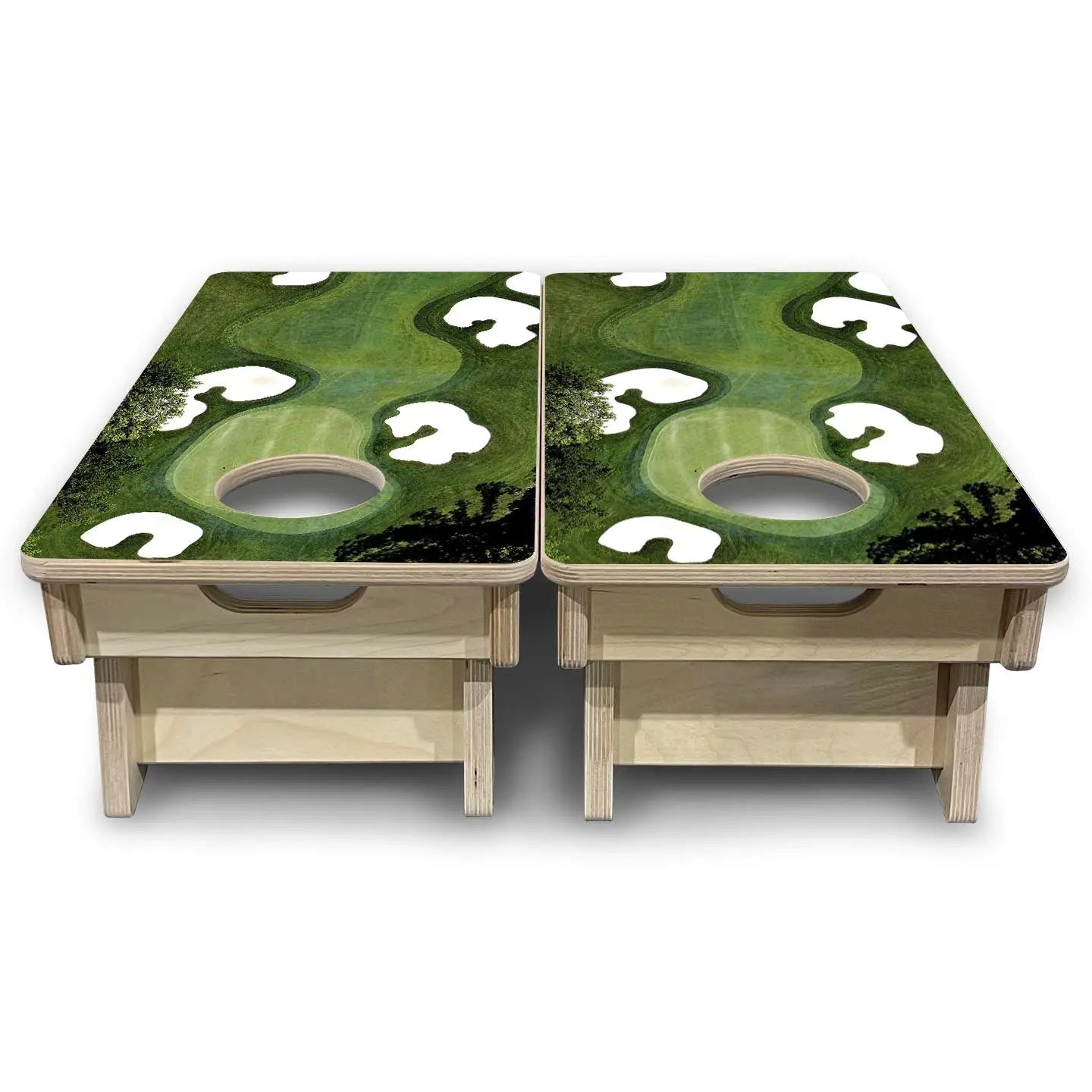 Golf Course - Mini or Vacation Size Cornhole Boards Cornhole Solutions