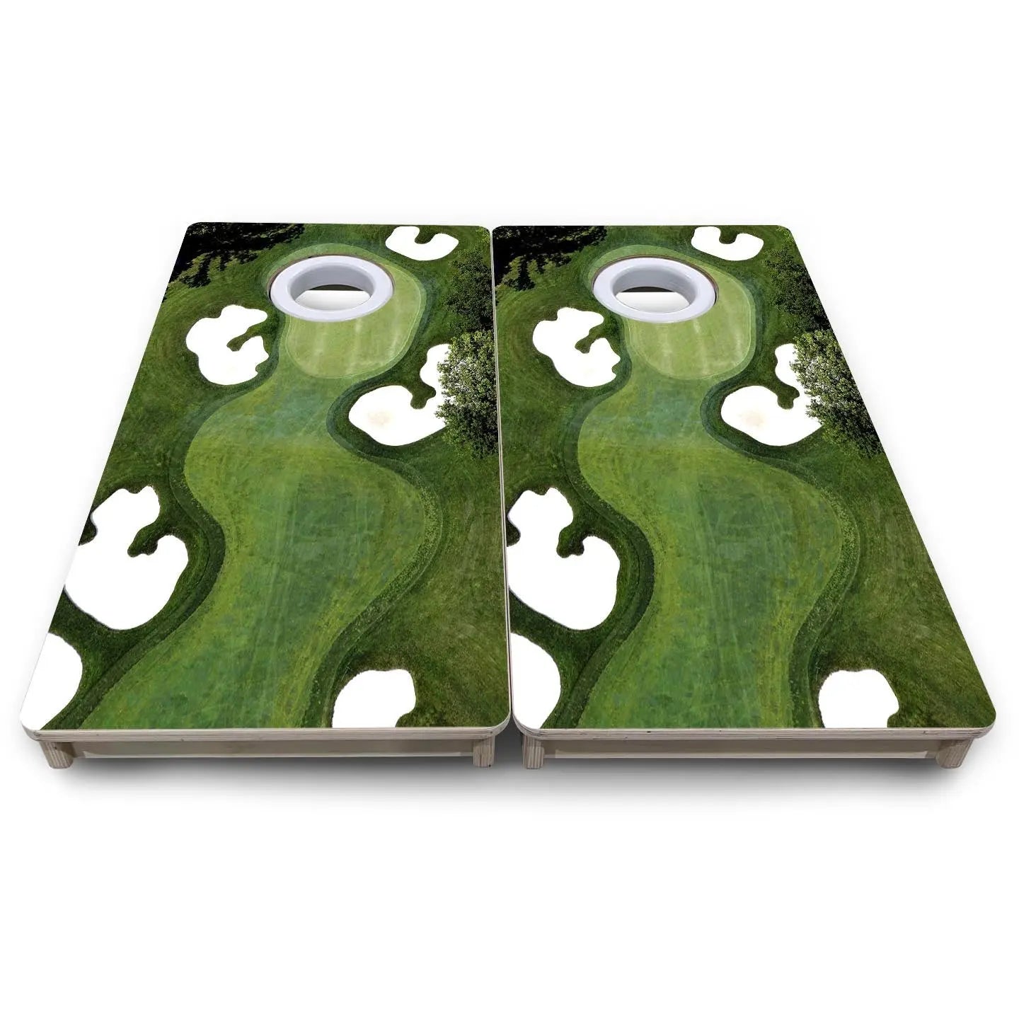 Golf Course - Mini or Vacation Size Cornhole Boards Cornhole Solutions
