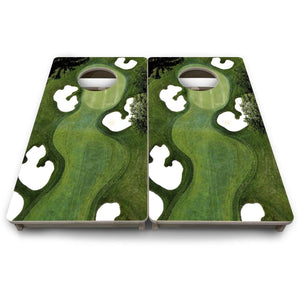 Golf Course - Mini or Vacation Size Cornhole Boards Cornhole Solutions