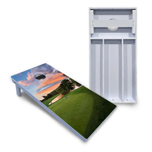 Golf Course Sunset Cornhole Boards - All Weather Series Cornhole Solutions