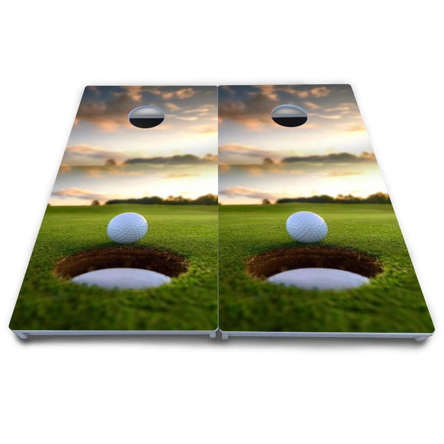Golf Course Sunset Cornhole Boards - All Weather Series Cornhole Solutions