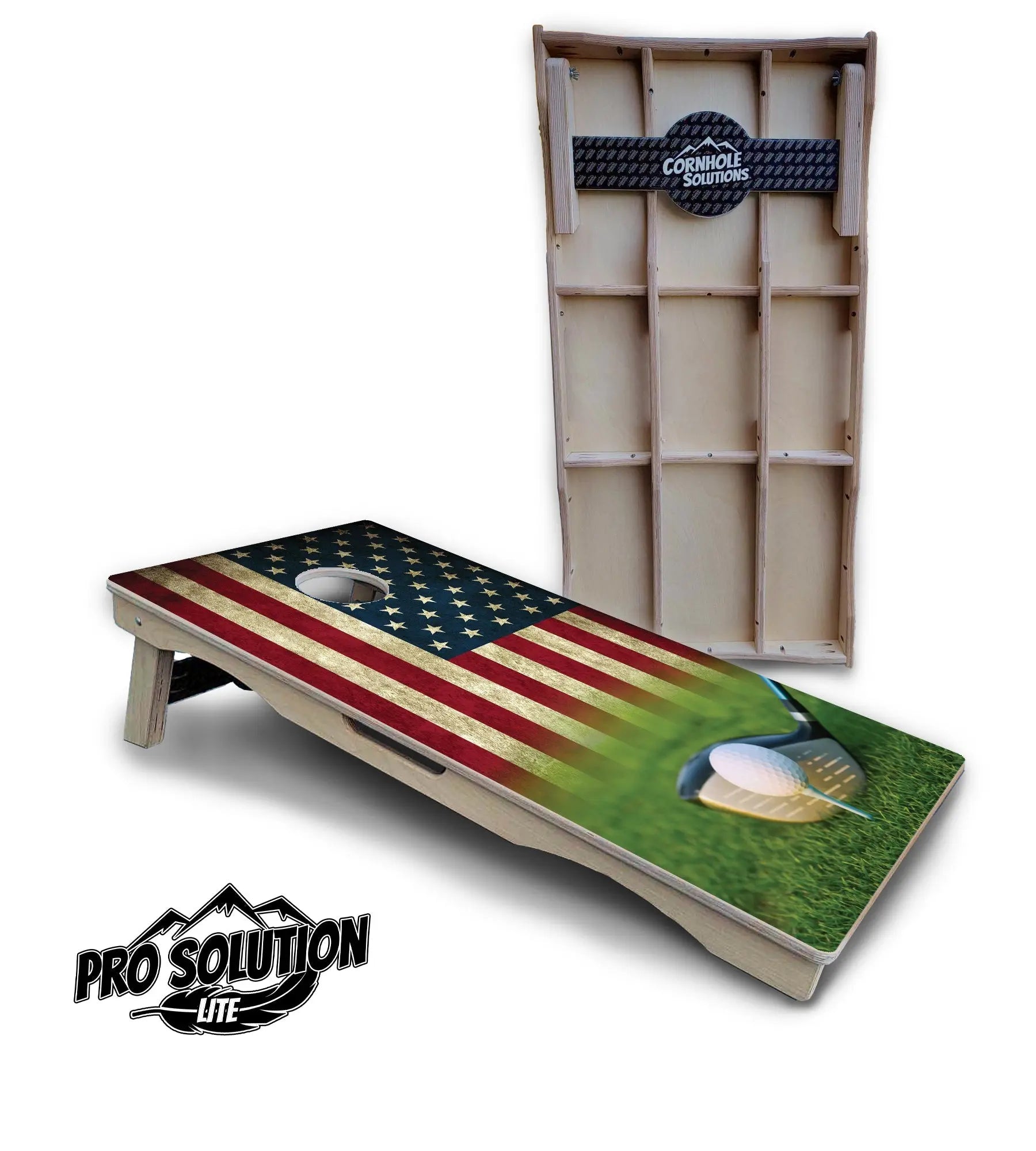 Golf Flag Cornhole Boards - Pro Solution Lite Series Cornhole Solutions