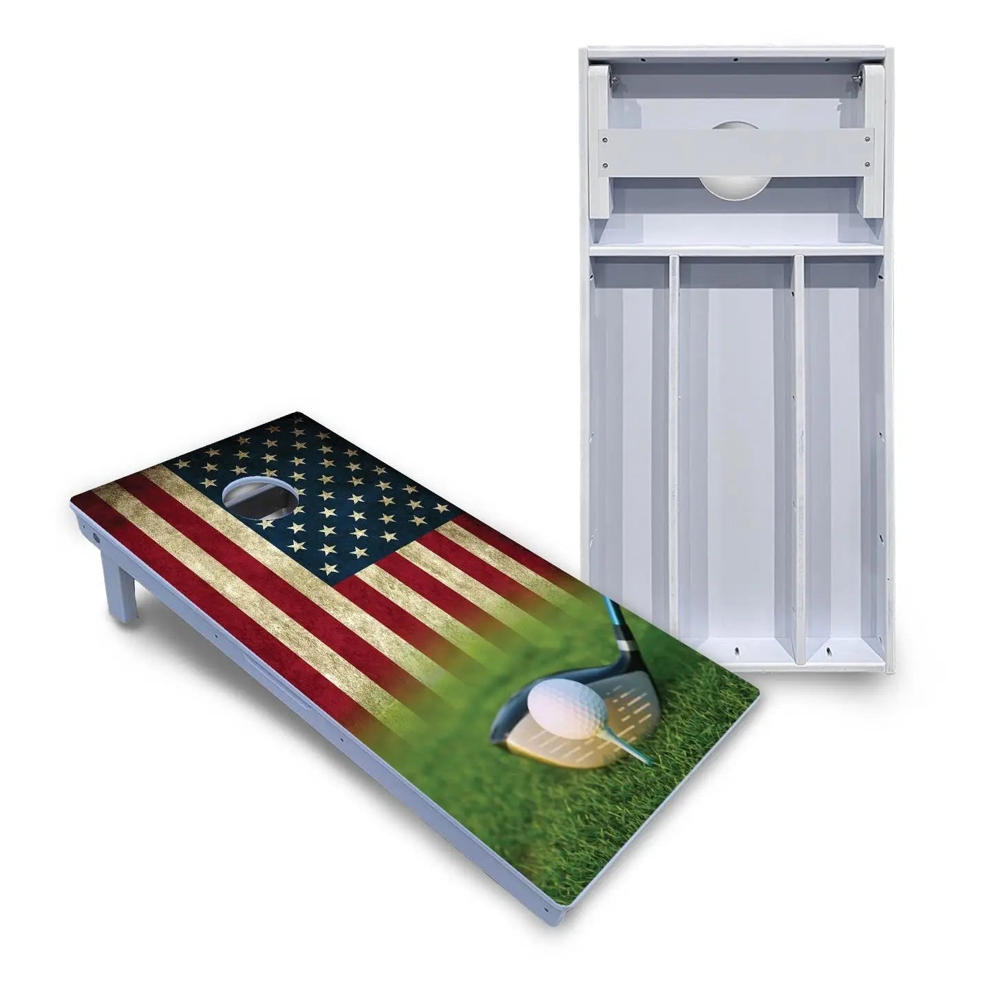 Golf Tee Flag Cornhole Boards - All Weather Series Cornhole Solutions