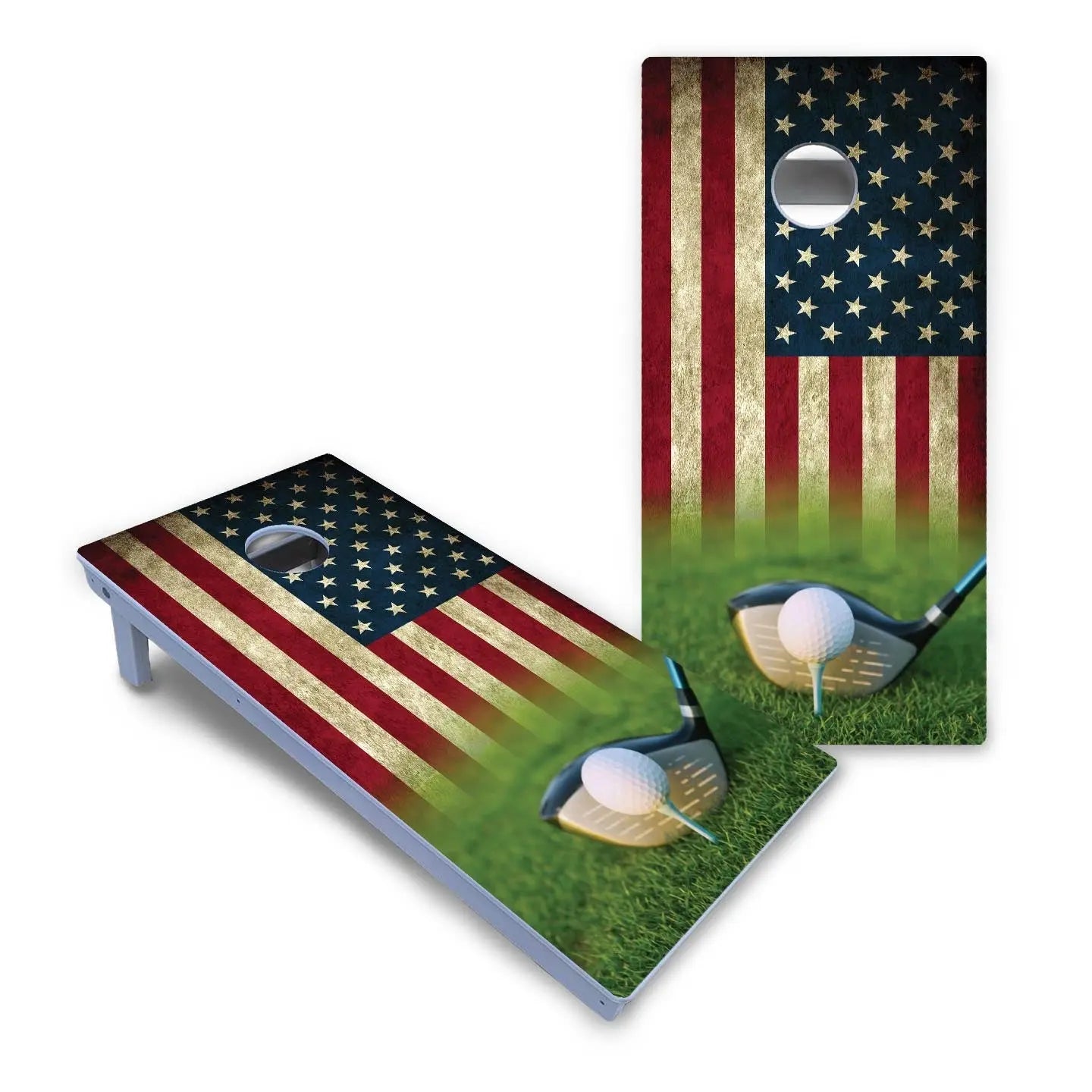 Golf Tee Flag Cornhole Boards - All Weather Series Cornhole Solutions