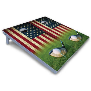 Golf Tee Flag Cornhole Boards - All Weather Series Cornhole Solutions