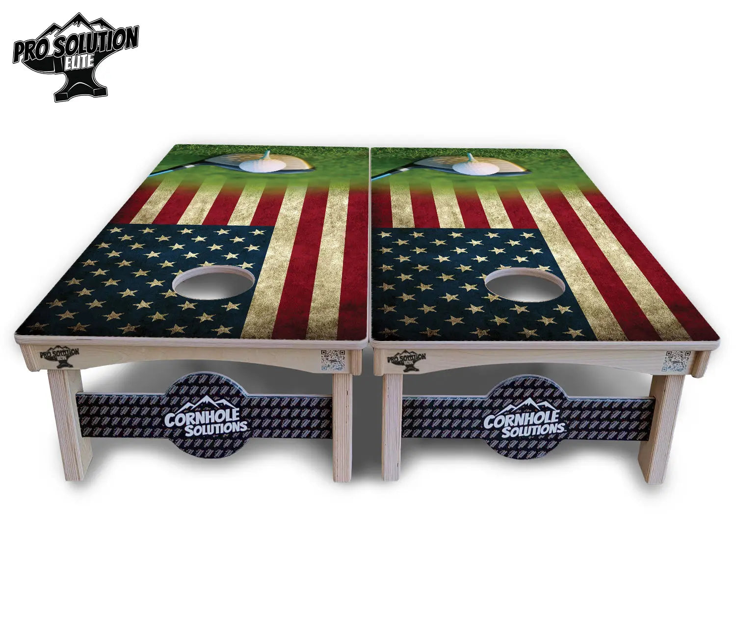 Golf Tee Flag Cornhole Boards - Pro Solution Elite Series Cornhole Solutions