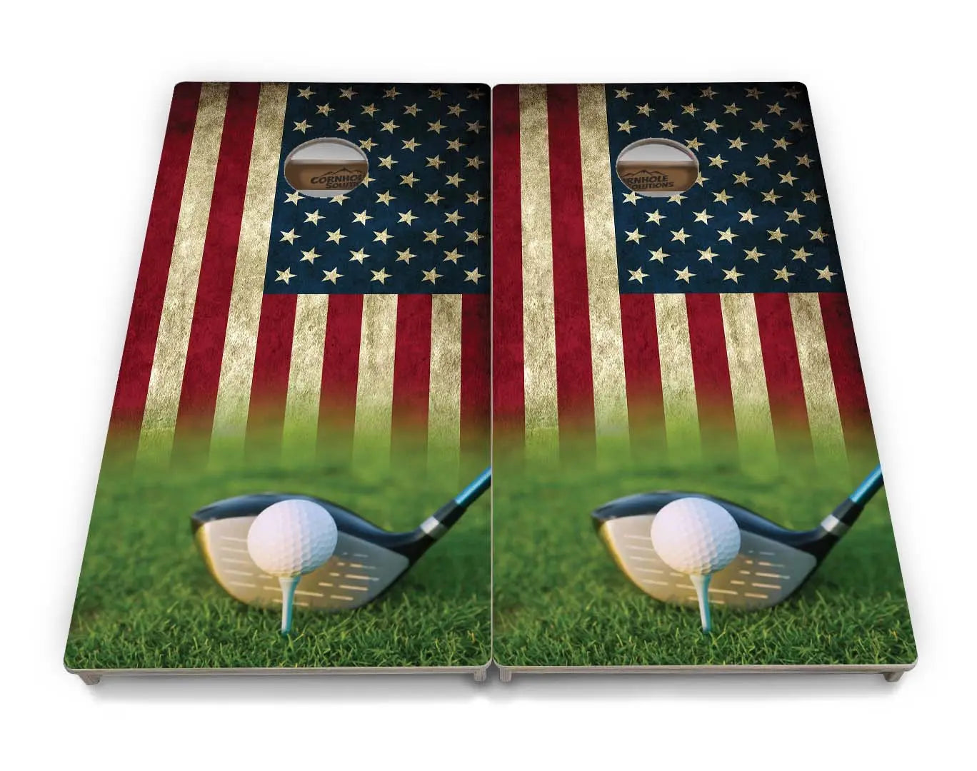 Golf Tee Flag Cornhole Boards - Professional Tournament Series Cornhole Solutions
