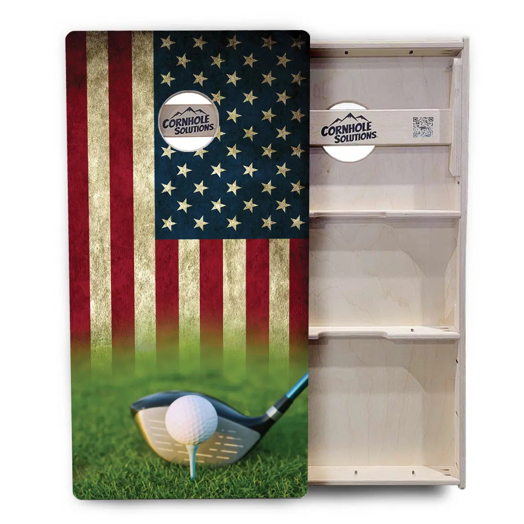 Golf Tee Flag Cornhole Boards - Professional Tournament Series Cornhole Solutions