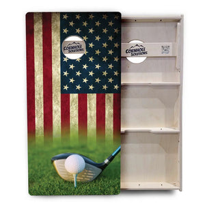 Golf Tee Flag Cornhole Boards - Professional Tournament Series Cornhole Solutions