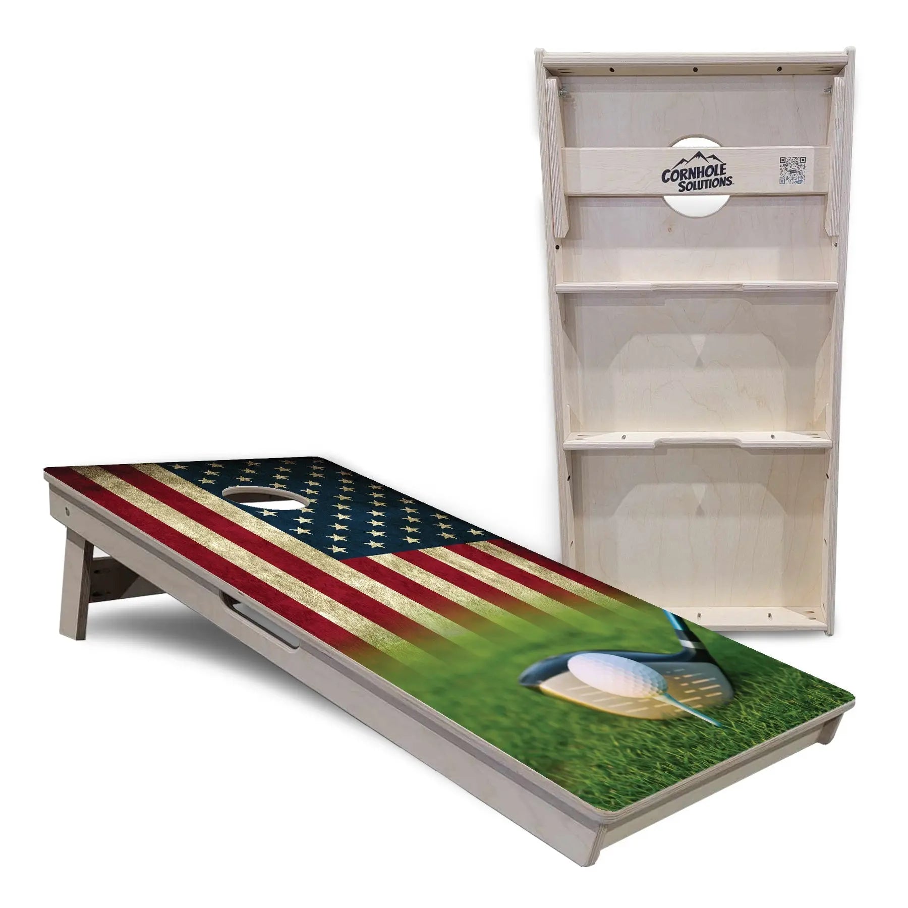 Golf Tee Flag Cornhole Boards - Professional Tournament Series Cornhole Solutions