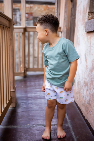 Gone Fishing Organic Muslin Shorts Nola Tawk