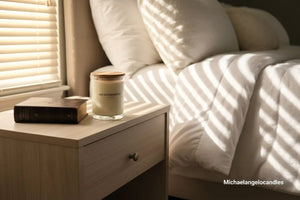 Got a Comforter 11 oz soy wax candle with lid