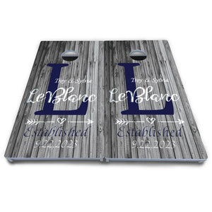 Grey Slat Wood Cornhole Boards - All Weather Series Cornhole Solutions