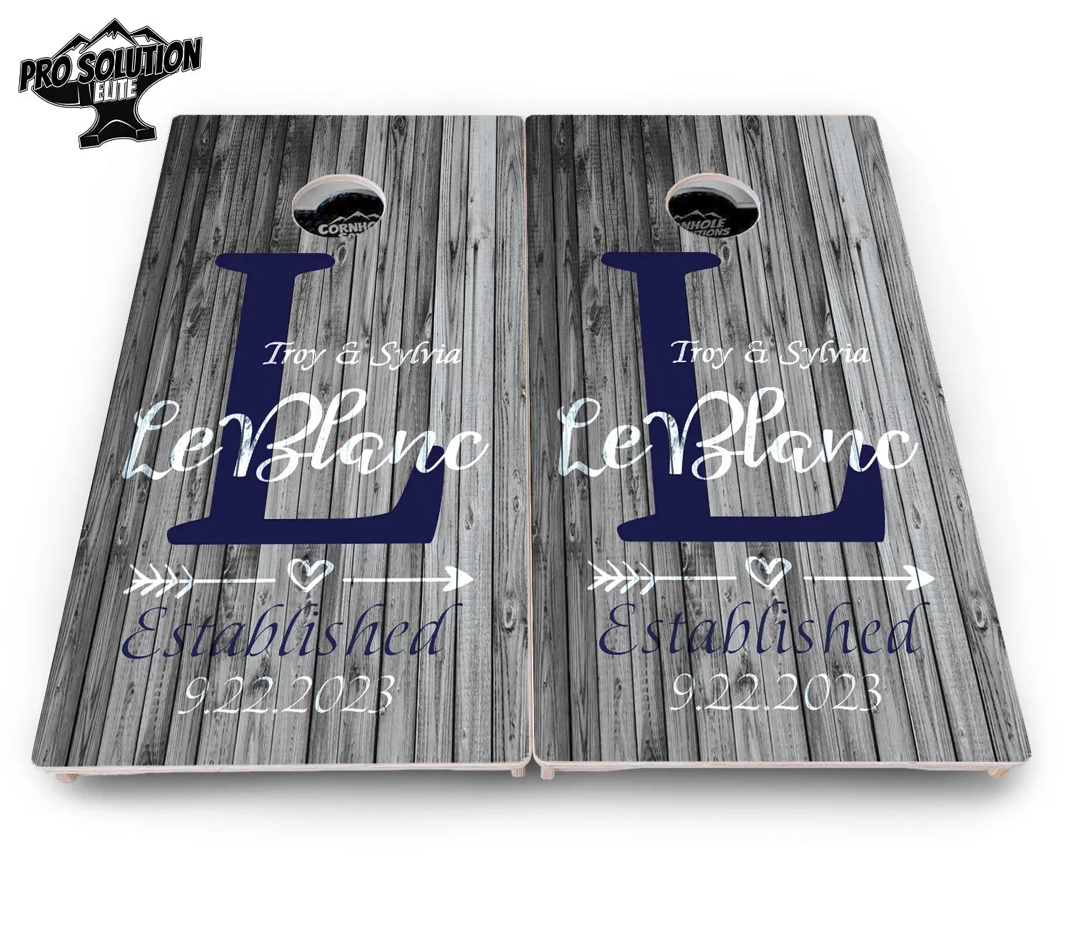 Grey Slat Wood Cornhole Boards - Pro Solution Elite Series Cornhole Solutions