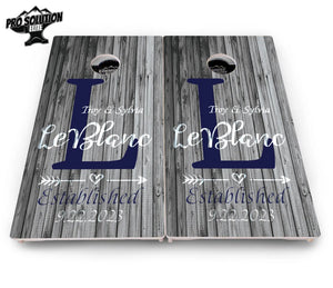 Grey Slat Wood Cornhole Boards - Pro Solution Elite Series Cornhole Solutions