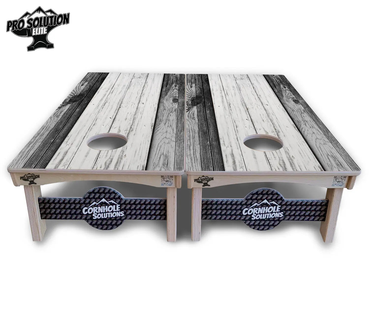 Grey Two Tone Slats Cornhole Boards - Pro Solution Elite Series Cornhole Solutions