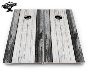 Grey Two Tone Slats Cornhole Boards - Pro Solution Elite Series Cornhole Solutions