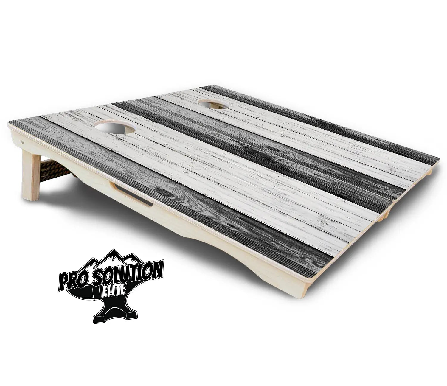 Grey Two Tone Slats Cornhole Boards - Pro Solution Elite Series Cornhole Solutions