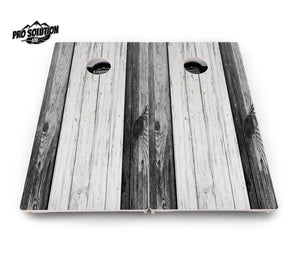 Grey Two Tone Slats Cornhole Boards - Pro Solution Lite Series Cornhole Solutions