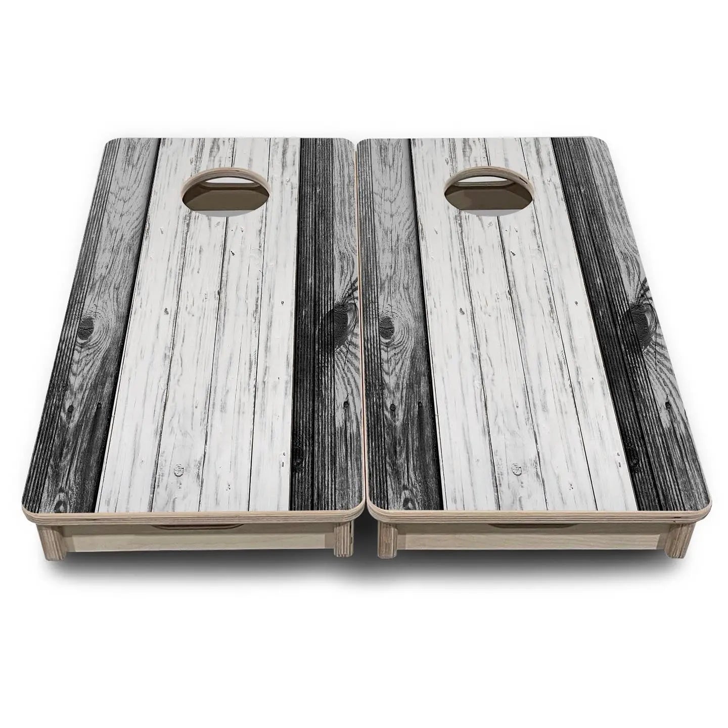 Grey Two Tone Slats - Mini or Vacation Size Cornhole Boards Cornhole Solutions