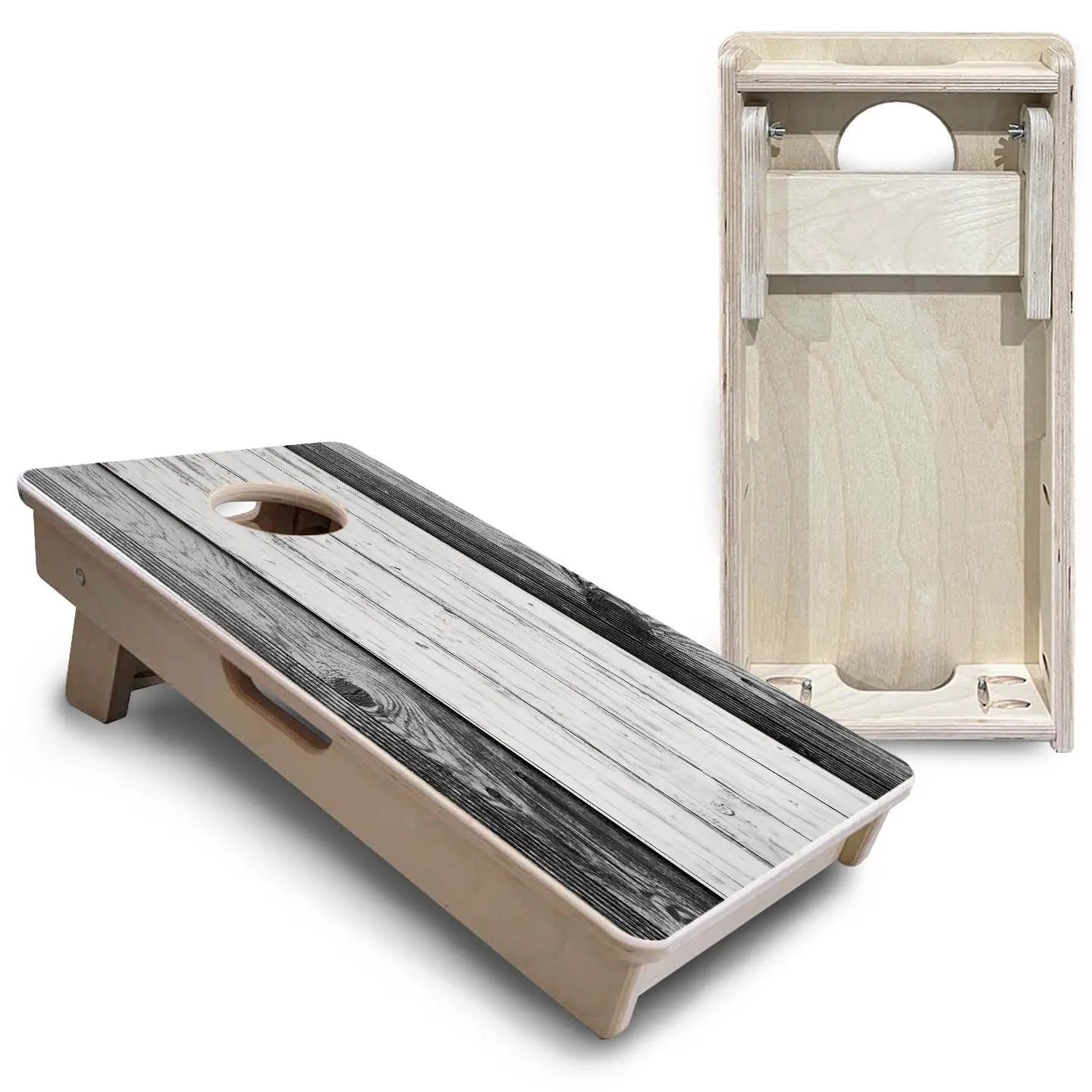 Grey Two Tone Slats - Mini or Vacation Size Cornhole Boards Cornhole Solutions