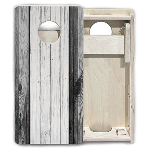 Grey Two Tone Slats - Mini or Vacation Size Cornhole Boards Cornhole Solutions