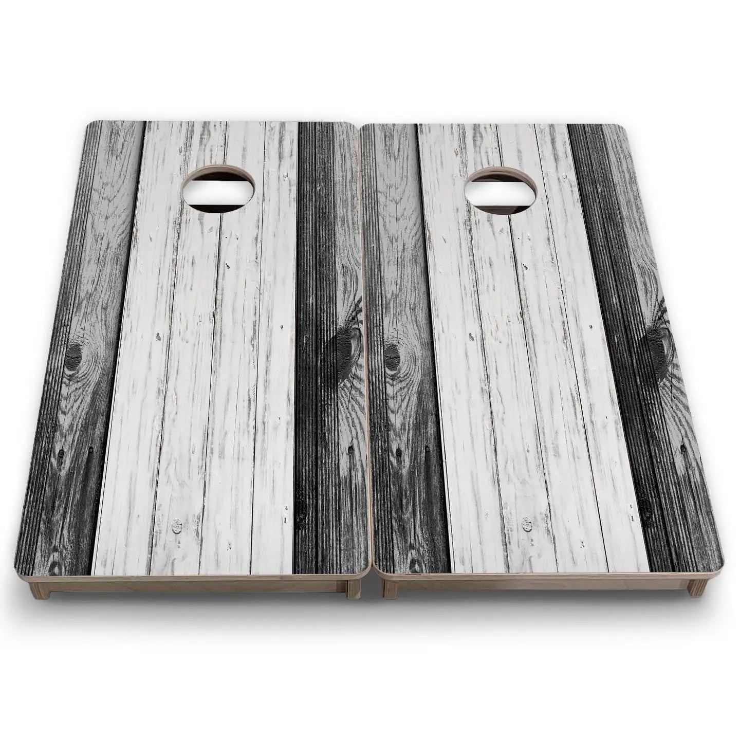 Grey Two Tone Slats - Mini or Vacation Size Cornhole Boards Cornhole Solutions