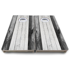 Grey Two Tone Slats - Mini or Vacation Size Cornhole Boards Cornhole Solutions