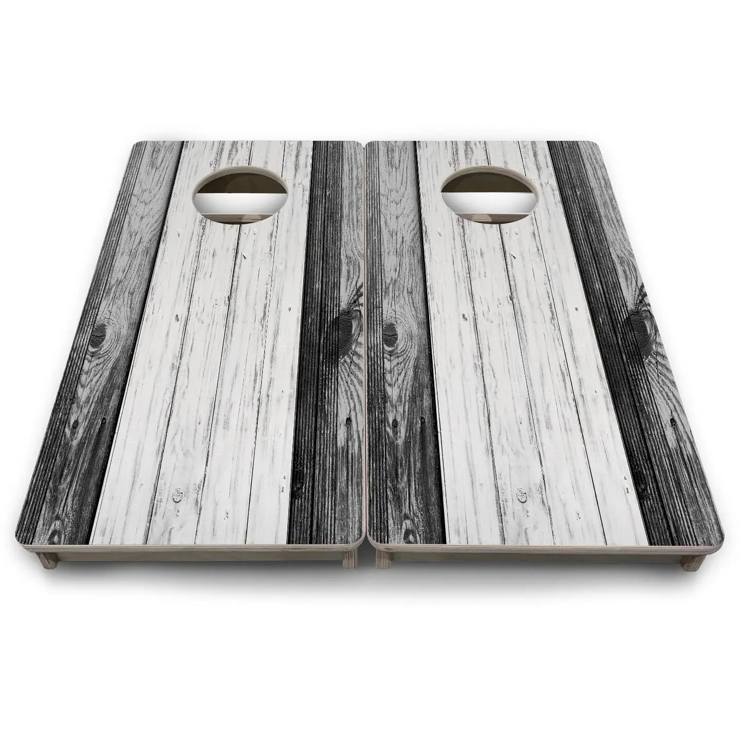 Grey Two Tone Slats - Mini or Vacation Size Cornhole Boards Cornhole Solutions
