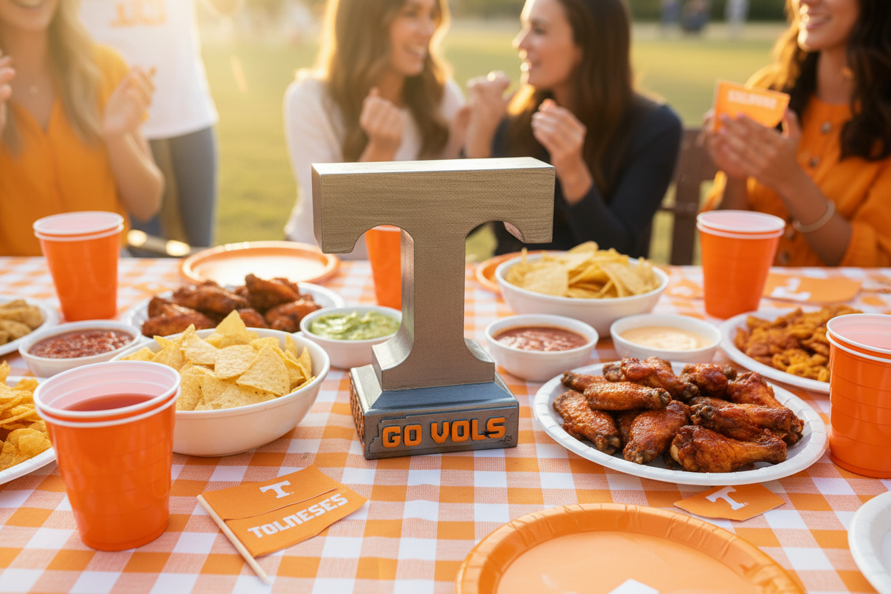 Tennessee Volunteers Mini Power T Table Top Centerpiece Sculpture