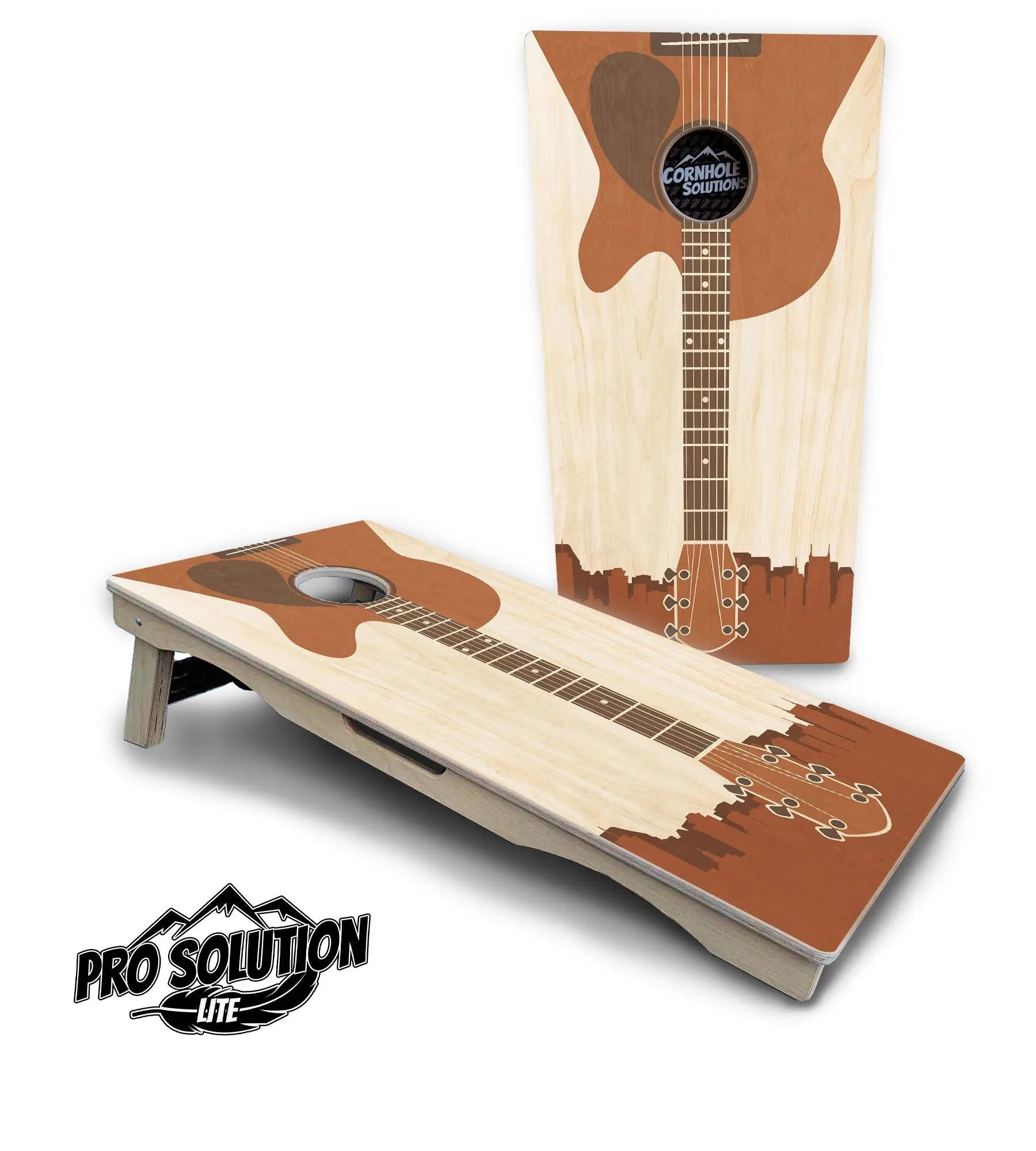 Guitar Cornhole Boards - Pro Solution Lite Series Cornhole Solutions