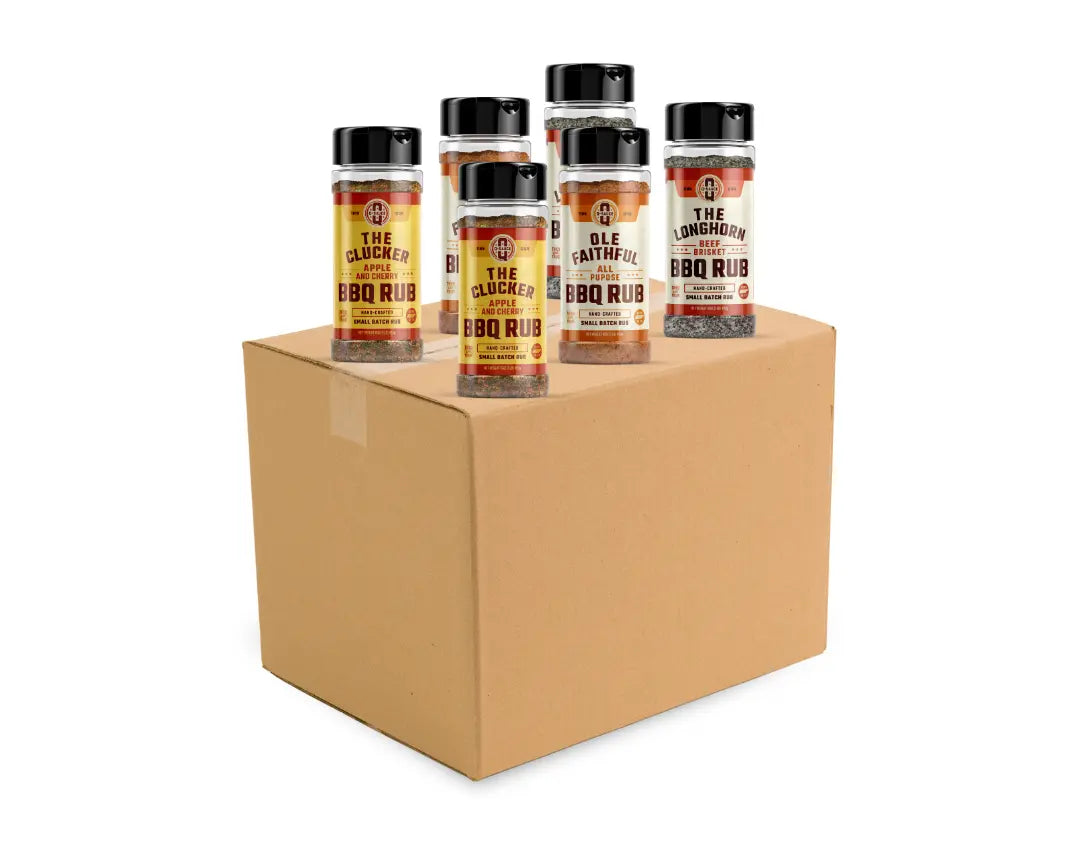 Half Case Assorted Rubs Q Sauce