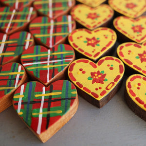 Hand-Painted Hearts :: Christmas Edition ✨ Dennehey Design Co.