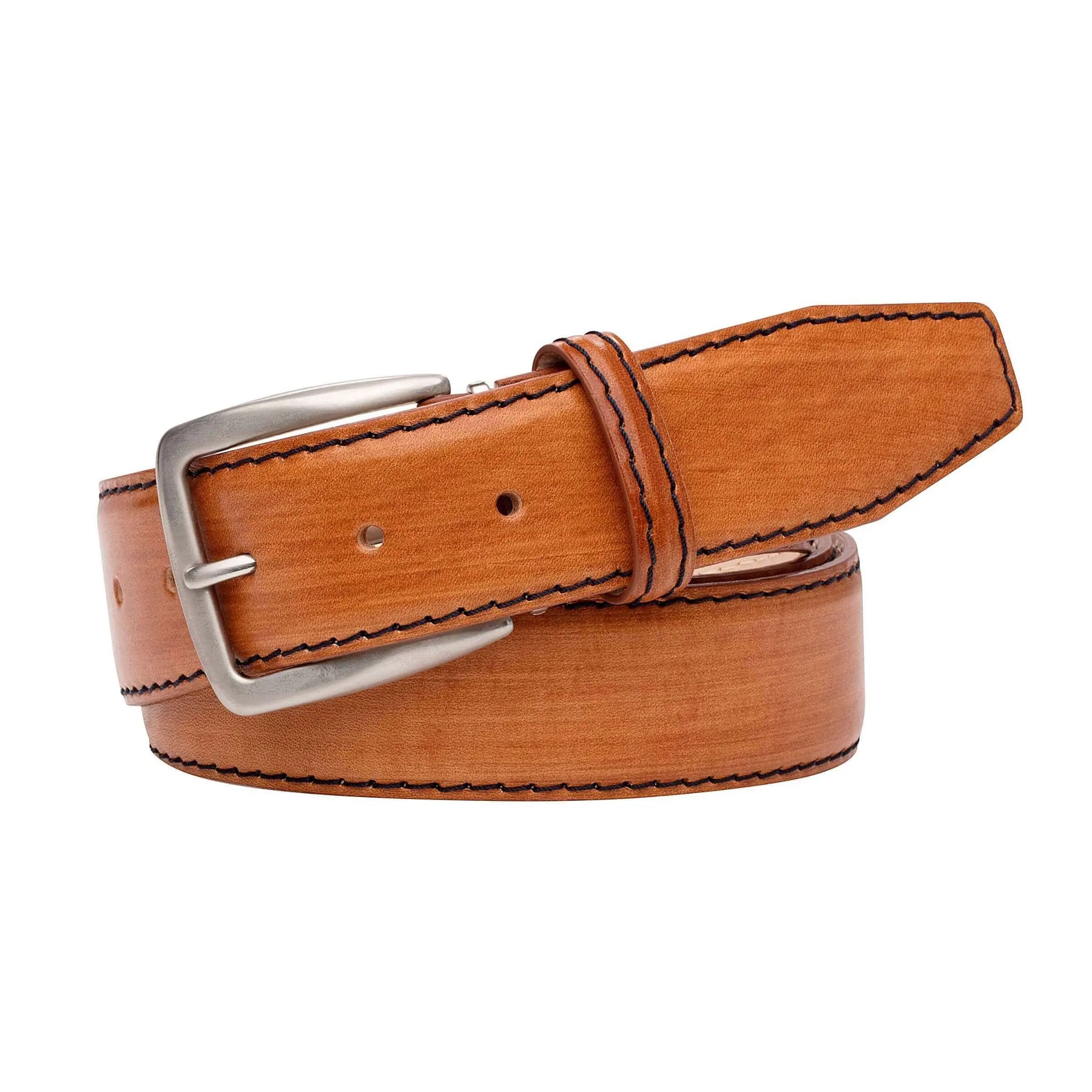 Roger Ximenez hand stained custom leather belt with bespoke sizing