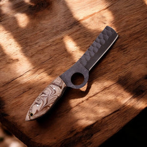 Handmade Bull Cutter Knife – High-Carbon Steel Blade Damascus Knife Store
