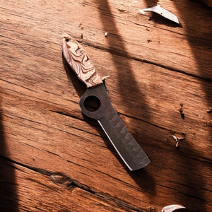 Handmade Bull Cutter Knife – High-Carbon Steel Blade Damascus Knife Store