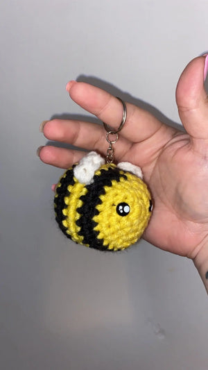 Crochet Bee Keychain Handmade Mississippi Made Accessory Klassy Krafts