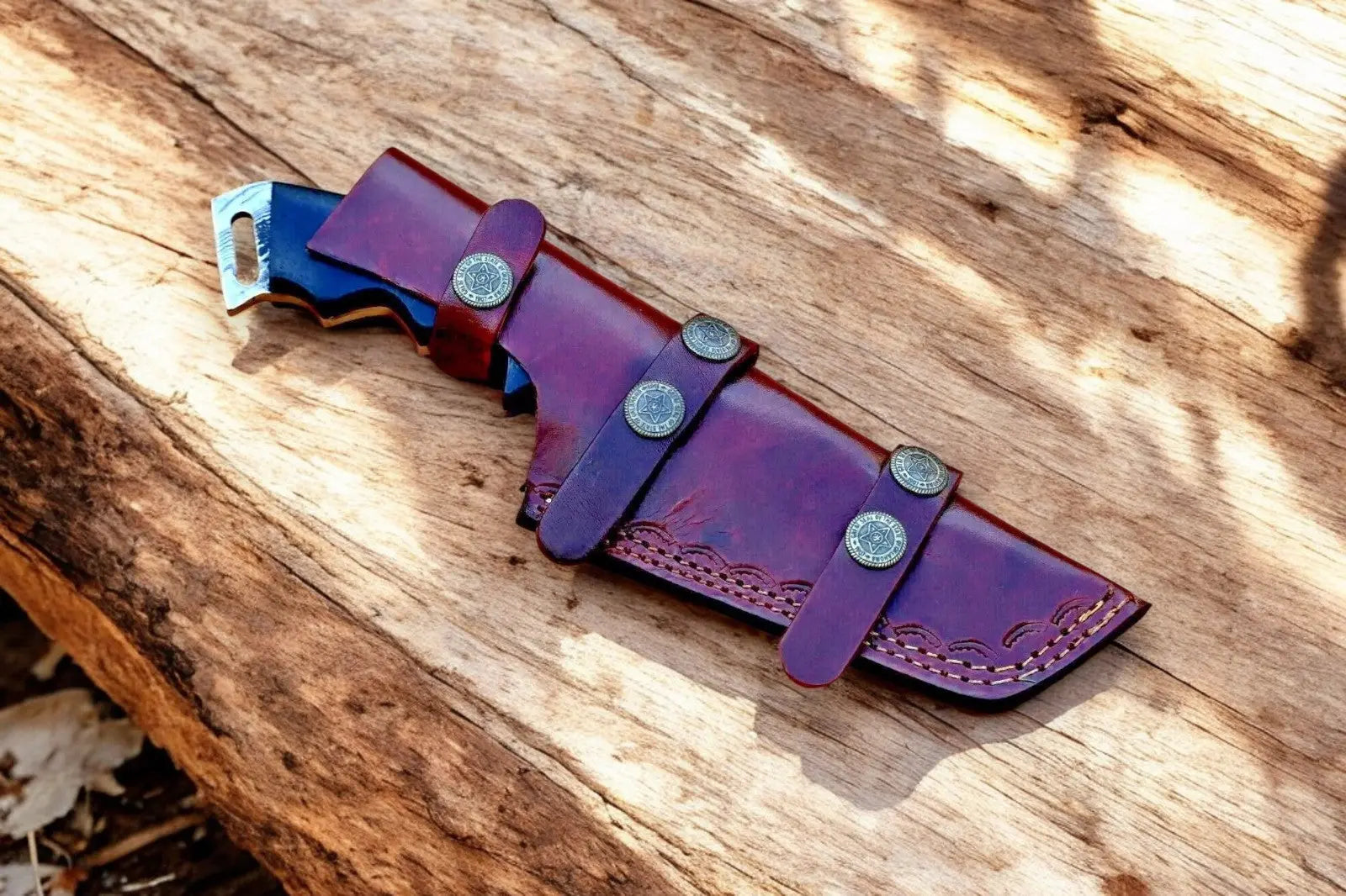 Handmade Damascus Tanto Hunting Knife with Micarta Handle Damascus Knife Store