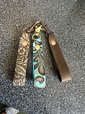 Handmade Leather Keychain Kw Leatherworks