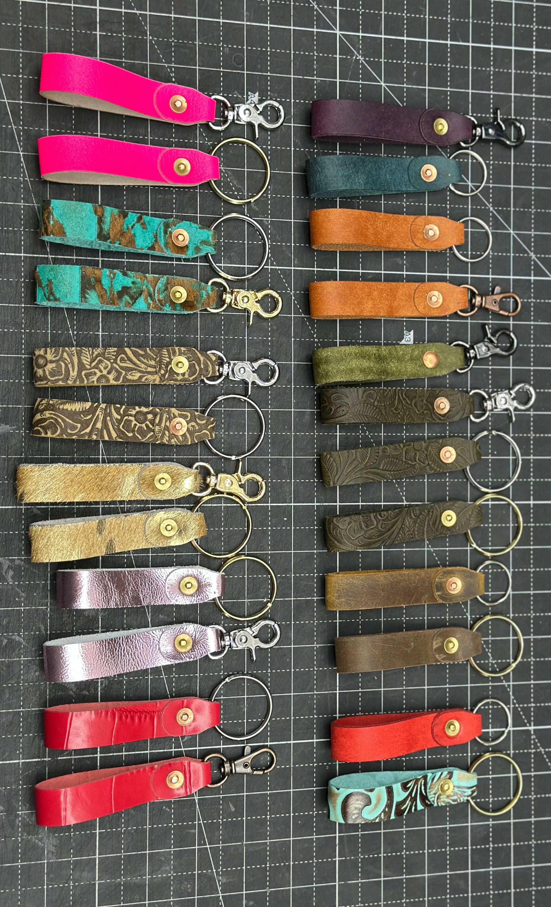 Handmade Leather Keychain Kw Leatherworks